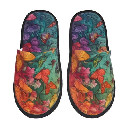 Qokaie Butterfly Flower Cascade Print Fuzzy Slippers for Women – Soft Plush Indoor Slippers with EVA Sole Cozy and Comfortable for Home and Travel-Medium
Qokaie Butterfly Flower Cascade Print Fuzzy Slippers for Women – Soft Plush Indoor Slippers with EVA Sole Cozy and Comfortable for Home and Travel-Medium