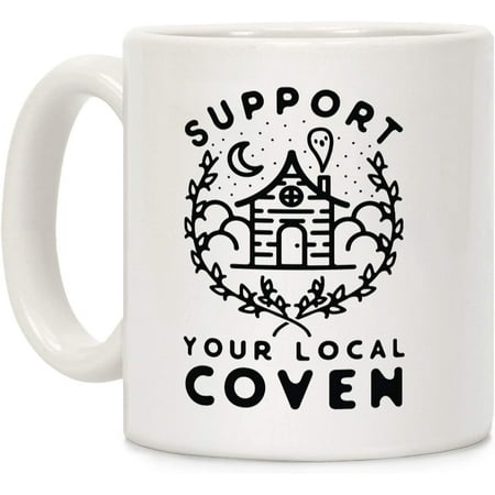 Support Your Local Coven White 11 Ounce Ceramic Coffee Mug