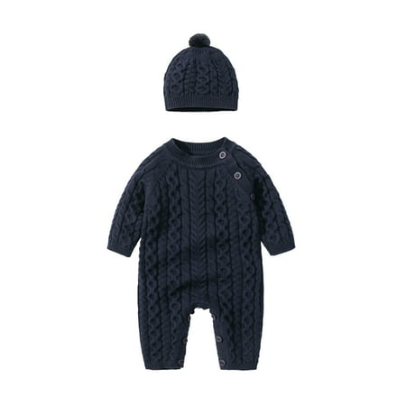 Toddler Baby Girls Boys Solid Spring Winter Long Sleeve Button Knit Sweater Romper Jumpsuit Hat Clothes Boy Zip Sweater
Toddler Baby Girls Boys Solid Spring Winter Long Sleeve Button Knit Sweater Romper Jumpsuit Hat Clothes Boy Zip Sweater