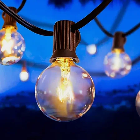 50feet 5W G40 Outdoor String Lights Hanging Globe Patio Lights With 28 Clear Bulbs(3 Spare) UL Listed Connectable Backyard Lights For Indoor Outdoor Decor 25 Hanging Sockets E12 Base
50feet 5W G40 Outdoor String Lights Hanging Globe Patio Lights With 28 Clear Bulbs(3 Spare) UL Listed Connectable Backyard Lights For Indoor Outdoor Decor 25 Hanging Sockets E12 Base