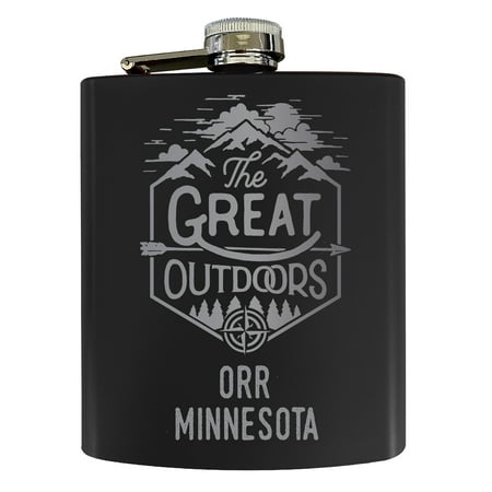 Orr Minnesota Laser Engraved Explore the Outdoors Souvenir 7 oz Stainless Steel 7 oz Flask Black
Orr Minnesota Laser Engraved Explore the Outdoors Souvenir 7 oz Stainless Steel 7 oz Flask Black