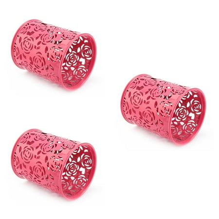 3pcs Hollow Rose Flower Pattern Brush Pot Holder Organizer Iron Round Practical Pen Pencil Cup Stationery Container Storage
3pcs Hollow Rose Flower Pattern Brush Pot Holder Organizer Iron Round Practical Pen Pencil Cup Stationery Container Storage