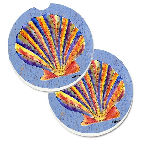 Carolines Treasures 8525CARC Scalloped Shell on Blue Set of 2 Cup Holder Car Coasters Blue Large multicolor
Carolines Treasures 8525CARC Scalloped Shell on Blue Set of 2 Cup Holder Car Coasters Blue Large multicolor