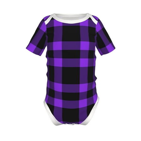 Adobk Purple Buffalo Plaid Print Baby Climbing Clothes Jumpsuit Rompers Classic Rompers Child Short sleeve Bodysuits-2 Years
Adobk Purple Buffalo Plaid Print Baby Climbing Clothes Jumpsuit Rompers Classic Rompers Child Short sleeve Bodysuits-2 Years
