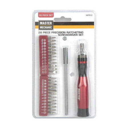 Hangzhou Master Mechanic 26 Piece Ratcheting Precision Screwdriver Set With 24