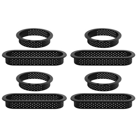 8 Pcs Round & Oval Tart Rings Heat-Resistant Perforated Cake Mousse Ring Non Stick Bakeware Mini Cake Mold Cake Rings
8 Pcs Round & Oval Tart Rings Heat-Resistant Perforated Cake Mousse Ring Non Stick Bakeware Mini Cake Mold Cake Rings