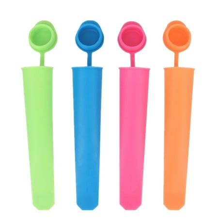 4PC Silicone Push Up Frozen Stick Ice Cream Yogurt Jelly Lolly Maker Mould
