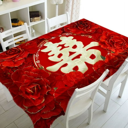 Double Happiness Tablecloth Wedding Party Festive Red Element Pattern Tablecloth Home ration Living Room Kitchen Tablecloth
Double Happiness Tablecloth Wedding Party Festive Red Element Pattern Tablecloth Home ration Living Room Kitchen Tablecloth