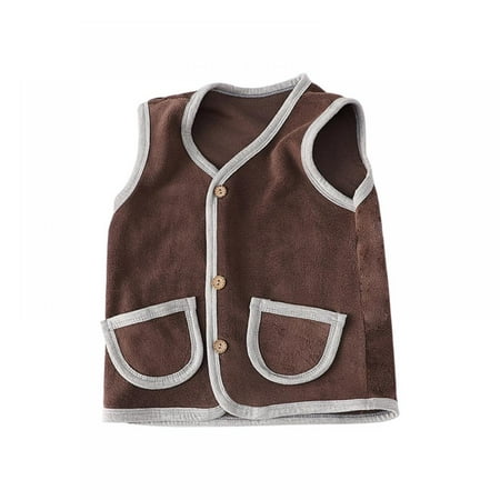 Boys Girls Winter Fleece Vest Solid Color Warm Fluffy Waistcoat Outerwear V-Neck Button Jacket for Kids Clothes
Boys Girls Winter Fleece Vest Solid Color Warm Fluffy Waistcoat Outerwear V-Neck Button Jacket for Kids Clothes