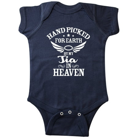 Inktastic Handpicked for Earth by My Tia in Heaven with Angel WIngs Gift Baby Boy or Baby Girl Bodysuit
Inktastic Handpicked for Earth by My Tia in Heaven with Angel WIngs Gift Baby Boy or Baby Girl Bodysuit