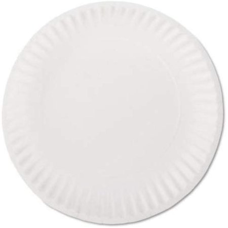 Corp. Paper Plates (Case of 1000), White Paper Plates, 9 inches in Diameter, 10 Bags of 100 per Carton. By AJM Packaging