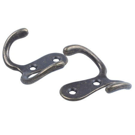 CIQKKGG 2 x Screw hook Retro metal double hook Metal wall mount hanger coat Antique for hats
CIQKKGG 2 x Screw hook Retro metal double hook Metal wall mount hanger coat Antique for hats