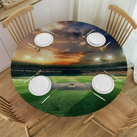 Patifu Baseball Stadium Round Table Cover Stain Resistant Washable Indoor Outdoor Tablecloth Kitchen Dining Wedding Parties Waterproof 100% Polyester Fiber 38-42
Patifu Baseball Stadium Round Table Cover Stain Resistant Washable Indoor Outdoor Tablecloth Kitchen Dining Wedding Parties Waterproof 100% Polyester Fiber 38-42
