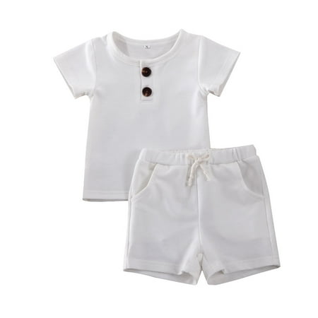 Suanret Newborn Kids Baby Boy Summer Tops T-shirt Shorts Pants 2Pcs Outfits Clothes White 12-18 Months
Suanret Newborn Kids Baby Boy Summer Tops T-shirt Shorts Pants 2Pcs Outfits Clothes White 12-18 Months