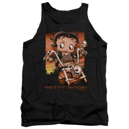 Boop-Sunset Rider - Adult Tank Top, Black - Extra Large