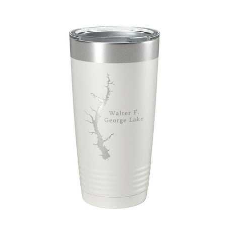 Walter F. George Lake Map Tumbler Travel Mug Insulated Laser Engraved Coffee Cup Alabama Georgia 20 oz White
Walter F. George Lake Map Tumbler Travel Mug Insulated Laser Engraved Coffee Cup Alabama Georgia 20 oz White