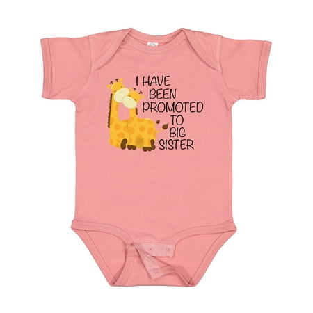Inktastic I Have Been Promoted to Big Sister Gift Baby Girl Bodysuit