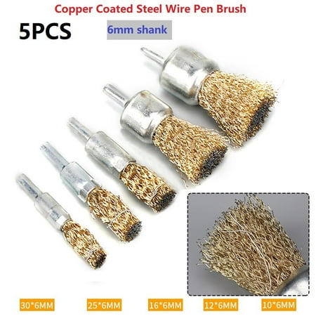 5Pcs 6mm Shank Copper Plating Stainless Steel Wire Wheel Brushes Rotary Tool
5Pcs 6mm Shank Copper Plating Stainless Steel Wire Wheel Brushes Rotary Tool