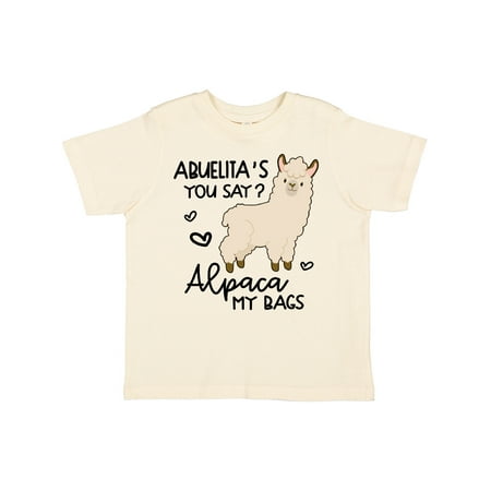 Inktastic Abuelita s You Say Alpaca My Bags Gift Toddler Boy or Toddler Girl T-Shirt
Inktastic Abuelita s You Say Alpaca My Bags Gift Toddler Boy or Toddler Girl T-Shirt