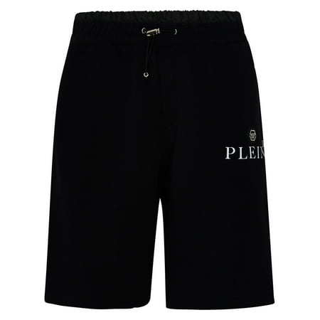 PHILIPP PLEIN BERMUDA IN MISTO COTONE NERO