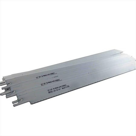Disston 6474 Blu-Mol 12 In. 18 Tpi Metal Cutting Bi-Metal Reciprocating Saw Blade- 10 Pack