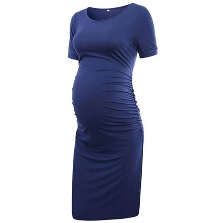 Women s Casual Dress Women s Ruched Maternity Dress Mama Causual Short Sleeve Wrap Dresses
Women s Casual Dress Women s Ruched Maternity Dress Mama Causual Short Sleeve Wrap Dresses