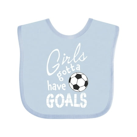 Inktastic Girls Gotta Have Goals- soccer Gift Baby Girl Bib 
Inktastic Girls Gotta Have Goals- soccer Gift Baby Girl Bib