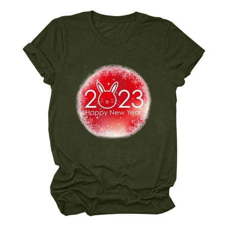 Tank Top for Women Sexy Tops for Women Women s Cash Crew Neck Trendy Large Size Short Sleeved T-shirt 2023 New Year Funny Pattern Printed Top Tshirts Shirts for Women Shirts for Women Green 2XL
Tank Top for Women Sexy Tops for Women Women s Cash Crew Neck Trendy Large Size Short Sleeved T-shirt 2023 New Year Funny Pattern Printed Top Tshirts Shirts for Women Shirts for Women Green 2XL