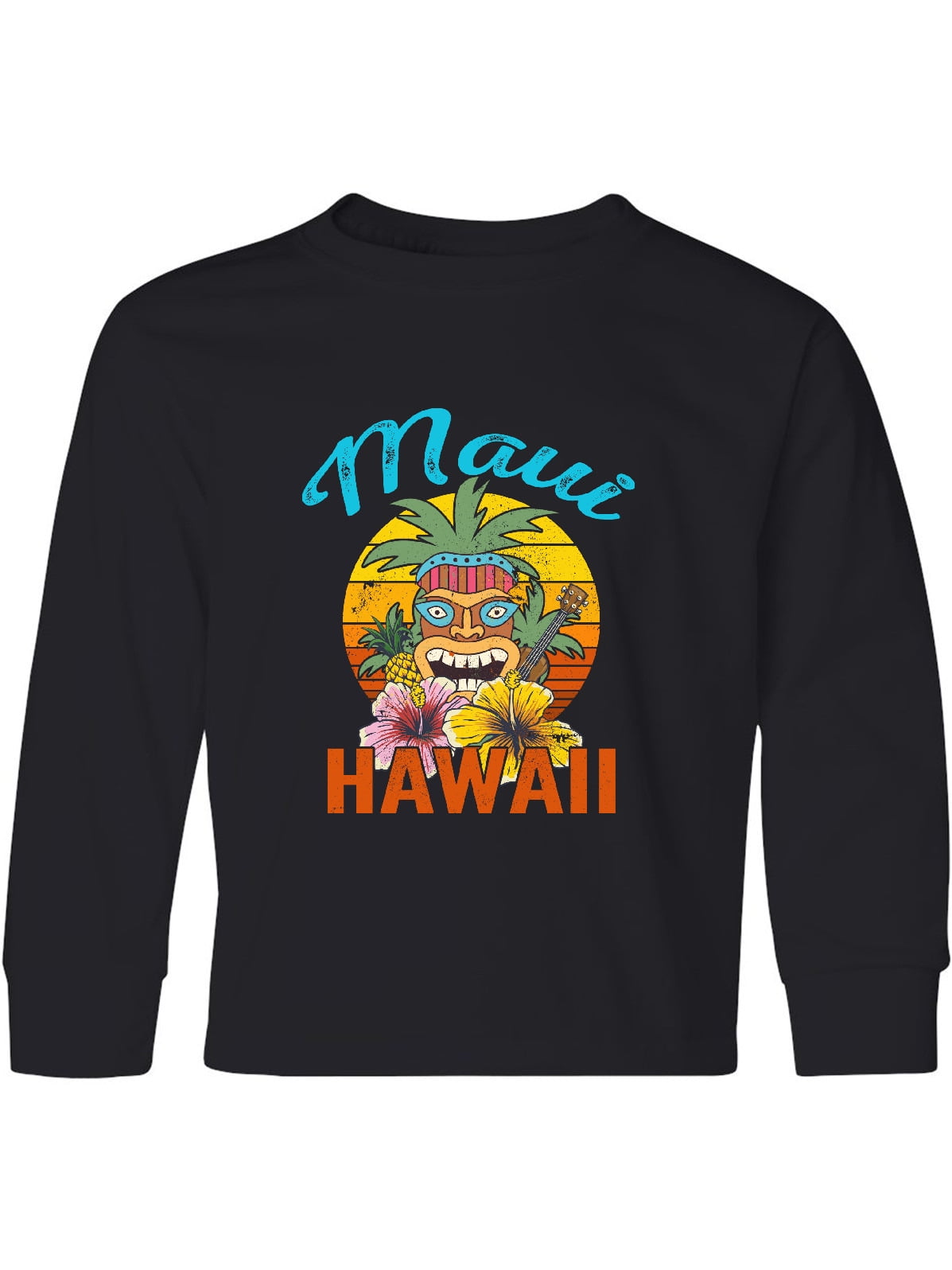 Maui Hawaii Vacation Tiki Youth Long Sleeve T Shirt Walmart