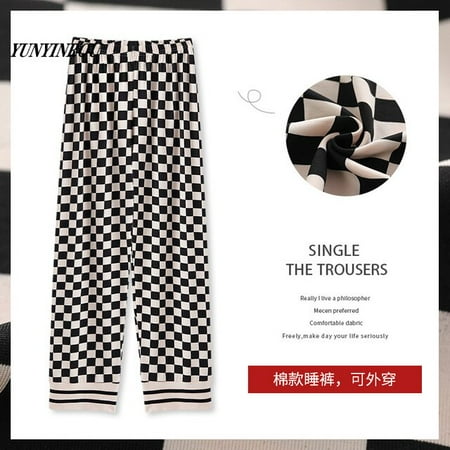 QWZNDZGR Spring Summer 4XL Plaid Knitted Cotton Ladies Pajama Long Pants Pyjama Trousers Women Men Sleep Bottoms Lounge Wear Sleep Pants
QWZNDZGR Spring Summer 4XL Plaid Knitted Cotton Ladies Pajama Long Pants Pyjama Trousers Women Men Sleep Bottoms Lounge Wear Sleep Pants