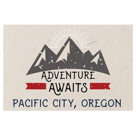 Pacific City Oregon Souvenir 2x3 Inch Fridge Magnet Adventure Awaits Design
