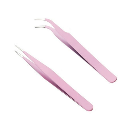 HLONK 2Pcs DIY Tweezer Multi-purpose Clamp Tightly Lightweight Metal Nail Art Sticker Straight Curved Tweezer for Picking
HLONK 2Pcs DIY Tweezer Multi-purpose Clamp Tightly Lightweight Metal Nail Art Sticker Straight Curved Tweezer for Picking