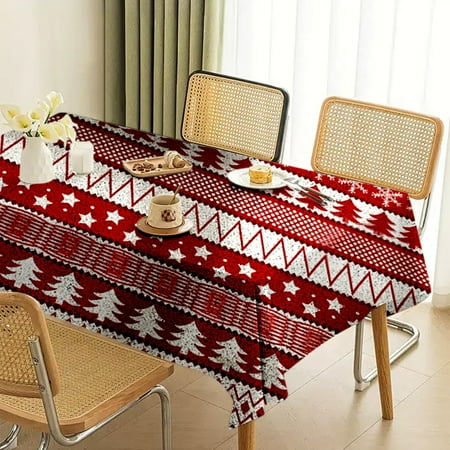 Christmas Tablecloth Table Cover - Festive Living Room Decoration Outdoor Picnic Mat Durable and Easy Care Living Room Tablecloth Table Cover Christmas Decoration Tablecloth
Christmas Tablecloth Table Cover - Festive Living Room Decoration Outdoor Picnic Mat Durable and Easy Care Living Room Tablecloth Table Cover Christmas Decoration Tablecloth