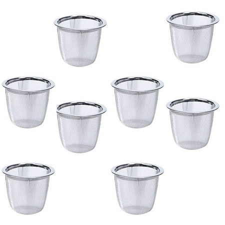8pcs Stainless Steel Tea Filter Metal Infuser Sturdy Tea Strainer for Home (Diameter 7.2cm x Height 6cm)
8pcs Stainless Steel Tea Filter Metal Infuser Sturdy Tea Strainer for Home (Diameter 7.2cm x Height 6cm)