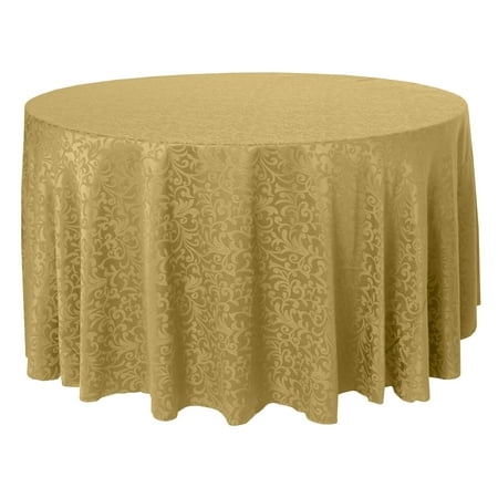 Ultimate Textile (10 Pack) Somerset 102-Inch Round Damask Tablecloth - Jacquard Weave Scroll Design Gold
Ultimate Textile (10 Pack) Somerset 102-Inch Round Damask Tablecloth - Jacquard Weave Scroll Design Gold