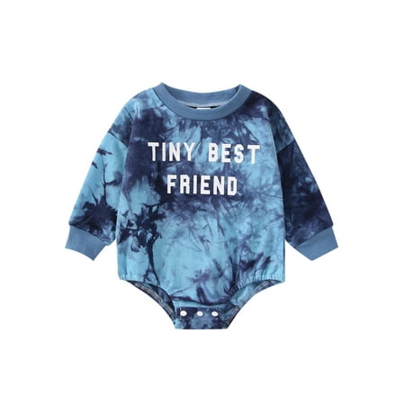 Qmyliery Infant Baby Casual Jumpsuit Letter Tie-Dye Print Long Sleeve Crew Neck Snap Triangle Romper One-Piece Clothes
Qmyliery Infant Baby Casual Jumpsuit Letter Tie-Dye Print Long Sleeve Crew Neck Snap Triangle Romper One-Piece Clothes