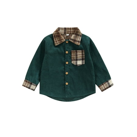Toddler Baby Boy Girl Corduroy Button Down Shirts Long Sleeve Plaid Patchwork Shirt Shacket Jacket Tops Fall Clothes
Toddler Baby Boy Girl Corduroy Button Down Shirts Long Sleeve Plaid Patchwork Shirt Shacket Jacket Tops Fall Clothes