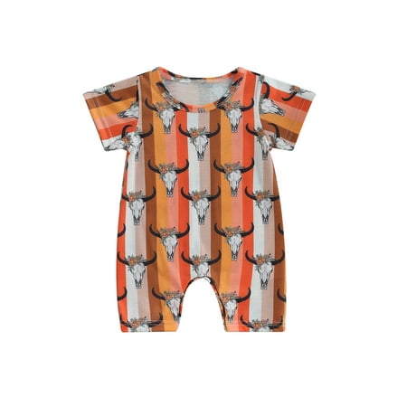 Infant Baby Boy Girl Summer Romper Short Sleeve Bull Head Floral Print Striped Playsuit Jumpsuit
Infant Baby Boy Girl Summer Romper Short Sleeve Bull Head Floral Print Striped Playsuit Jumpsuit