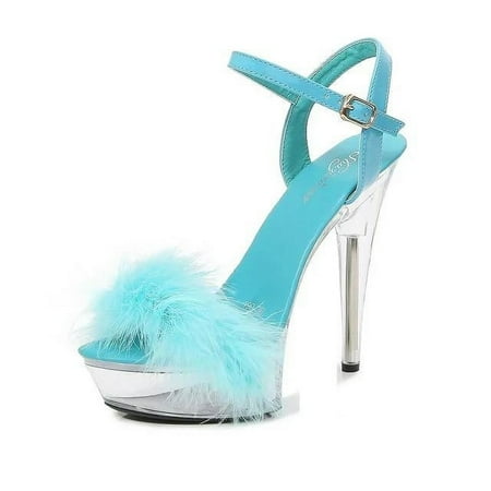 HOLXI 2024 Women s sandals comfortable transparent crystal heel furry high heel sandals fashionable sexy high heels 5.1in thick women s sandals.
HOLXI 2024 Women s sandals comfortable transparent crystal heel furry high heel sandals fashionable sexy high heels 5.1in thick women s sandals.