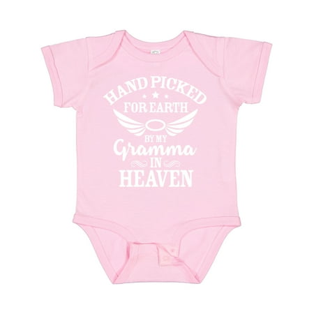 Inktastic Handpicked for Earth by My Gramma in Heaven with Angel Wings Gift Baby Boy or Baby Girl Bodysuit
Inktastic Handpicked for Earth by My Gramma in Heaven with Angel Wings Gift Baby Boy or Baby Girl Bodysuit
