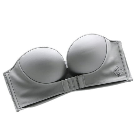 GENEMA Women Strapless Front Buckle Bra Invisible Wirefree Anti-Slip Push Up Underwear
GENEMA Women Strapless Front Buckle Bra Invisible Wirefree Anti-Slip Push Up Underwear