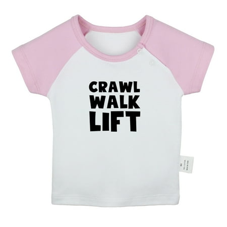 Crawl Walk Lift Funny T shirt For Baby Newborn Babies T-shirts Infant Tops 0-24M Kids Graphic Tees Clothing (Short Pink Raglan T-shirt 18-24 Months)
Crawl Walk Lift Funny T shirt For Baby Newborn Babies T-shirts Infant Tops 0-24M Kids Graphic Tees Clothing (Short Pink Raglan T-shirt 18-24 Months)