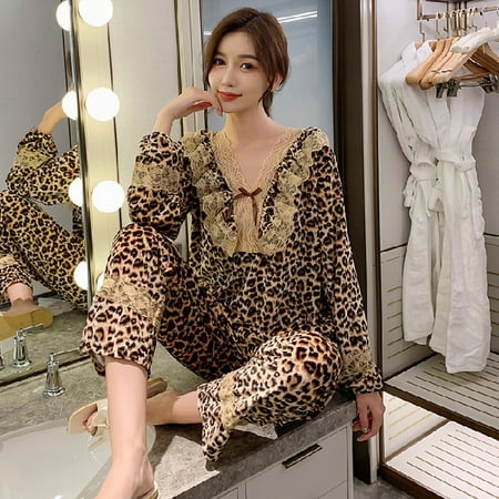 PIKADINGNIS Womens Pajamas Set Winter Leisure Elastic Warm Flannel Sleepwear Set Womens Long Sleeve Lace Gold Velvet Girl Homewear Clothes
PIKADINGNIS Womens Pajamas Set Winter Leisure Elastic Warm Flannel Sleepwear Set Womens Long Sleeve Lace Gold Velvet Girl Homewear Clothes