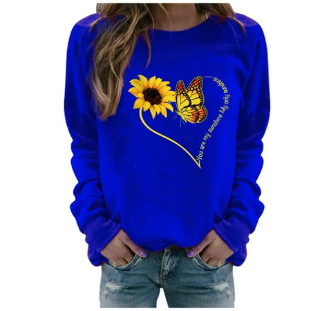 Womens Long Sleeve Pullover Creawneck Comfy Lightweight Blouses Loose Fit Plus Size Fall Tunic Tops Casual Oversize Sweatshirt Butterfly Print Shirts
Womens Long Sleeve Pullover Creawneck Comfy Lightweight Blouses Loose Fit Plus Size Fall Tunic Tops Casual Oversize Sweatshirt Butterfly Print Shirts