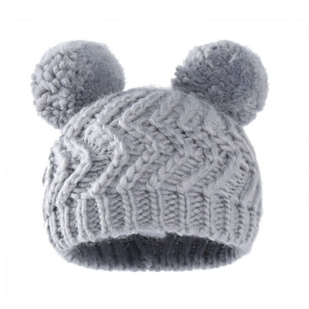 kpoplk Hats Baby Knitted Wool Hat Baby Autumn Winter Children Double Ball Pullover Hat Solid Color Jacquard Warm Wool(Grey)
kpoplk Hats Baby Knitted Wool Hat Baby Autumn Winter Children Double Ball Pullover Hat Solid Color Jacquard Warm Wool(Grey)