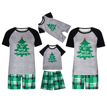 

Valentine s Day Clearance Sales Juebong Merry Christmas Family Matching Pajamas Sets Plaid Deer Print Holiday Xmas Pjs Sleepwear For Family 11Y(Child)