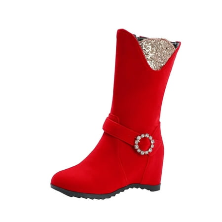 GNEIKDEING Ladies Solid Color Suede Rhinestone Buckle Side Zipper Inner Boosting Middle Boots Gift on Clearance
GNEIKDEING Ladies Solid Color Suede Rhinestone Buckle Side Zipper Inner Boosting Middle Boots Gift on Clearance