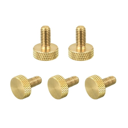 Brass Knurled Thumb Screws M5x10mm Flat Grip Bolt Knobs Fasteners for Electronic Mechanical 5Pack
Brass Knurled Thumb Screws M5x10mm Flat Grip Bolt Knobs Fasteners for Electronic Mechanical 5Pack