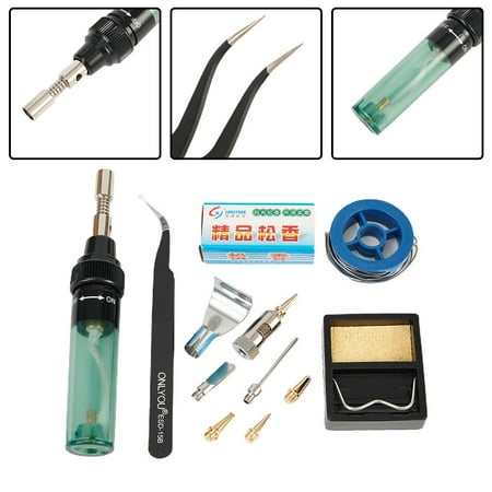 GLFILL 13 In 1 Butane Gas Soldering Iron Cordless Welding Torch Pen Tool Accessory Kit
GLFILL 13 In 1 Butane Gas Soldering Iron Cordless Welding Torch Pen Tool Accessory Kit