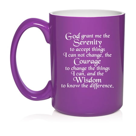 Serenity Quote Ceramic Coffee Mug Tea Cup Gift for Her Him Friend Coworker Wife Husband (15oz Purple)
Serenity Quote Ceramic Coffee Mug Tea Cup Gift for Her Him Friend Coworker Wife Husband (15oz Purple)